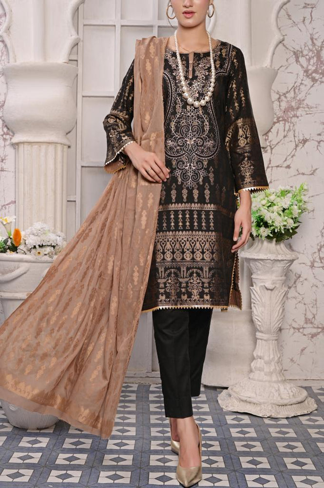 
            
                Load image into Gallery viewer, Fatima Noor 06637 - 3 PC Luxury Jacquard Lawn Dress
            
        