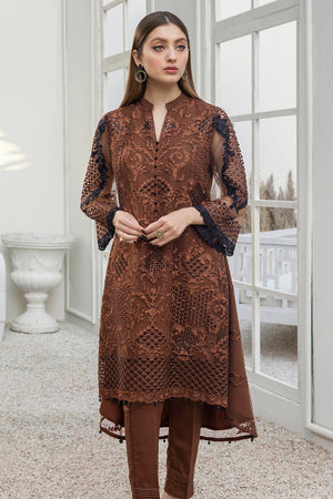 
            
                Load image into Gallery viewer, Azure AUTUMN HUES 04099 - 2 PC Net Dress
            
        