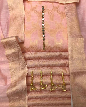 Original Fatima Noor 06702 - 3 PC Pure Cotton Jacquard Dress