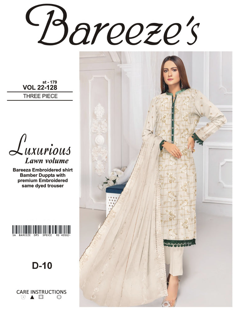 Bareeze 06580 - 3 PC Chikankari Lawn dress