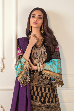 Sana Safinaz KURNOOL 01973 - Linen With Wool Shawl Dupatta