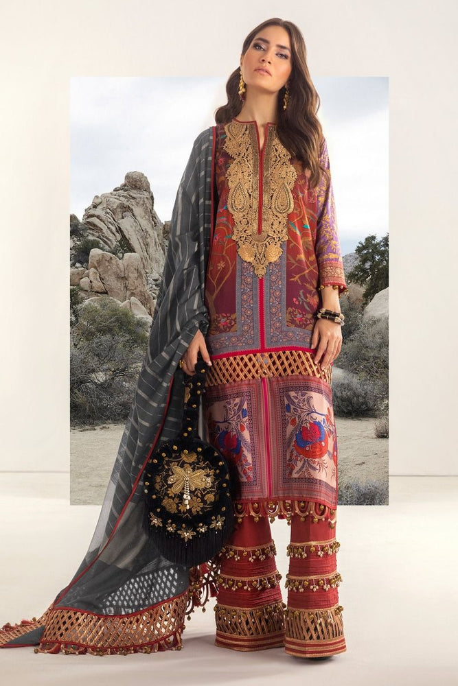 Sana Safinaz KURNOOL 01971 - Linen With Wool Shawl Dupatta