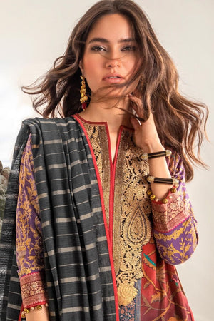 Sana Safinaz KURNOOL 01971 - Linen With Wool Shawl Dupatta