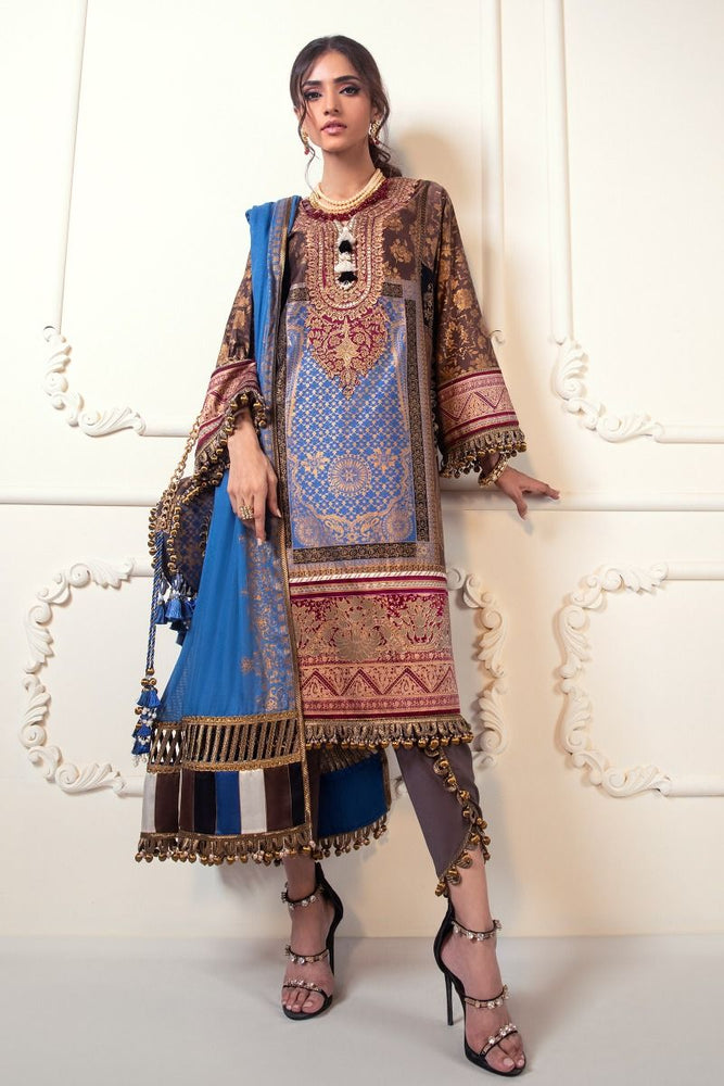 Sana Safinaz KURNOOL 01974 - Linen With Wool Shawl Dupatta
