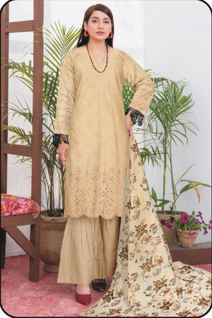 Fatima Noor 06812 - 3 PC ChikanKari Lawn Dress