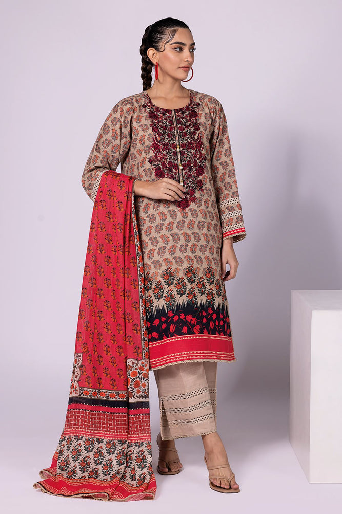 Designer Printed Lawn 3 pc - 08187