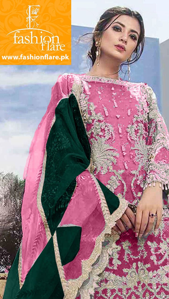 Samsara by Khadija Batool 02012 -  3 PC Organza Dress