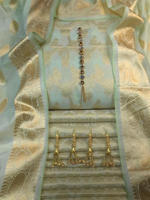 Original Fatima Noor 06703 - 3 PC Pure Cotton Jacquard Dress