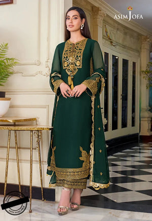 
            
                Load image into Gallery viewer, Asim Jofa The Iqra Edit 5000 micro Velvet 3 pc - 07772 - Green
            
        