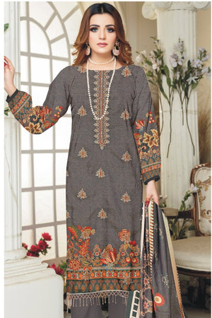 Fatima Noor 07138 - 3 PC Viscose Shamrey Dress