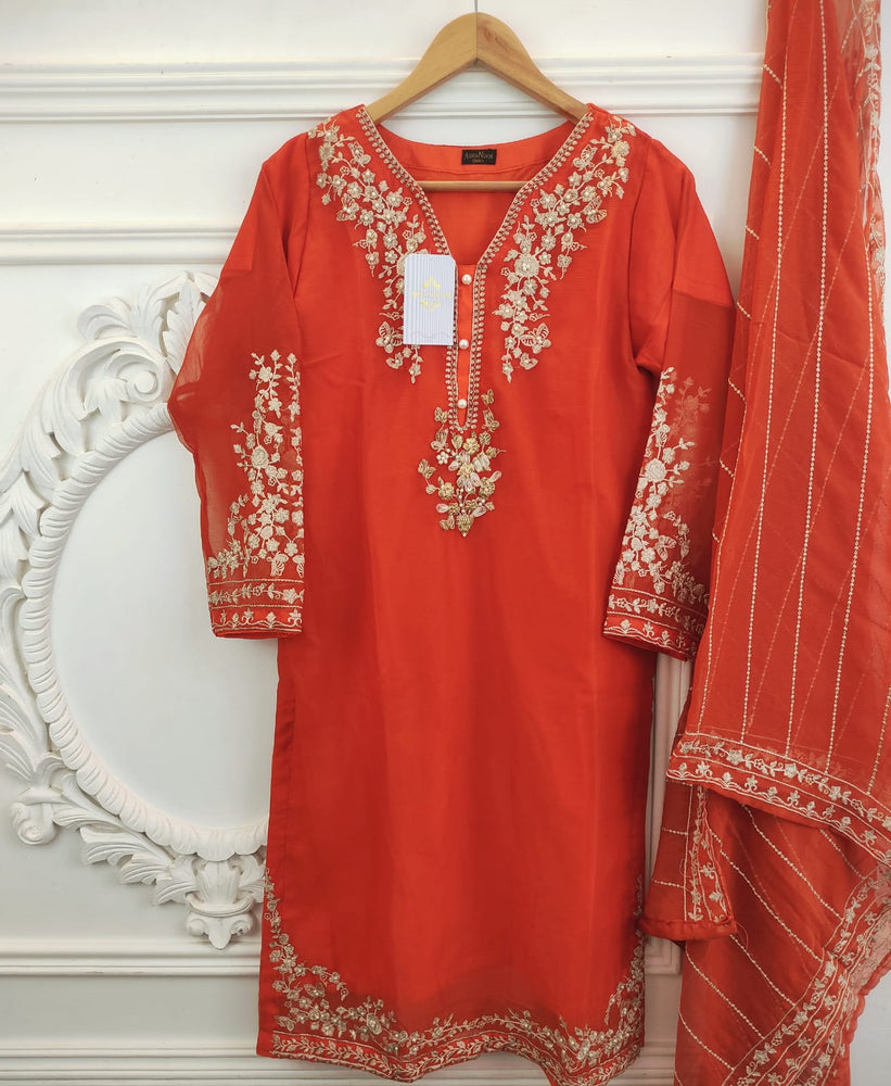 Agha Noor 06922 - 2 PC Chiffon Dress - Stitched