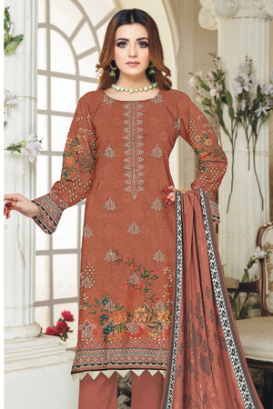 Fatima Noor 07132 - 3 PC Viscose Shamrey Dress