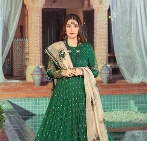 
            
                Load image into Gallery viewer, Mariab Emerald Green Cotton 3 pc - 04046
            
        