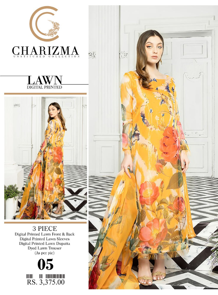 Charizma 06456 - 3 PC Pure Lawn Dress