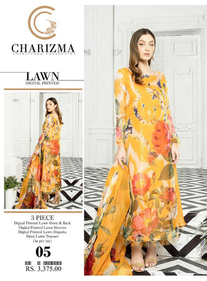 Charizma 06456 - 3 PC Pure Lawn Dress