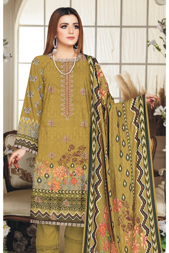 Fatima Noor 07137 - 3 PC Viscose Shamrey Dress