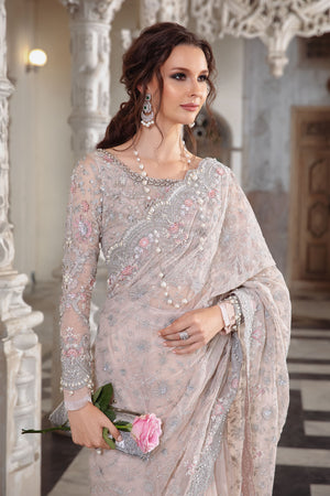 MariaB Couture PALE PINK Net Saree - 07698