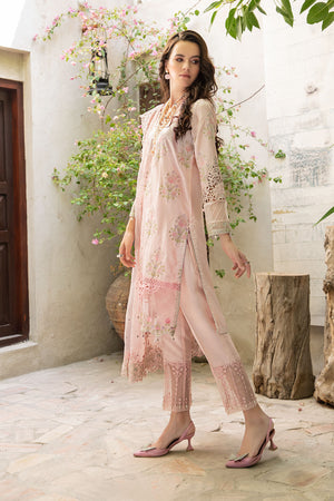 Maria.B Winter Suit Pink Pure Cotton 3 pc - 07943